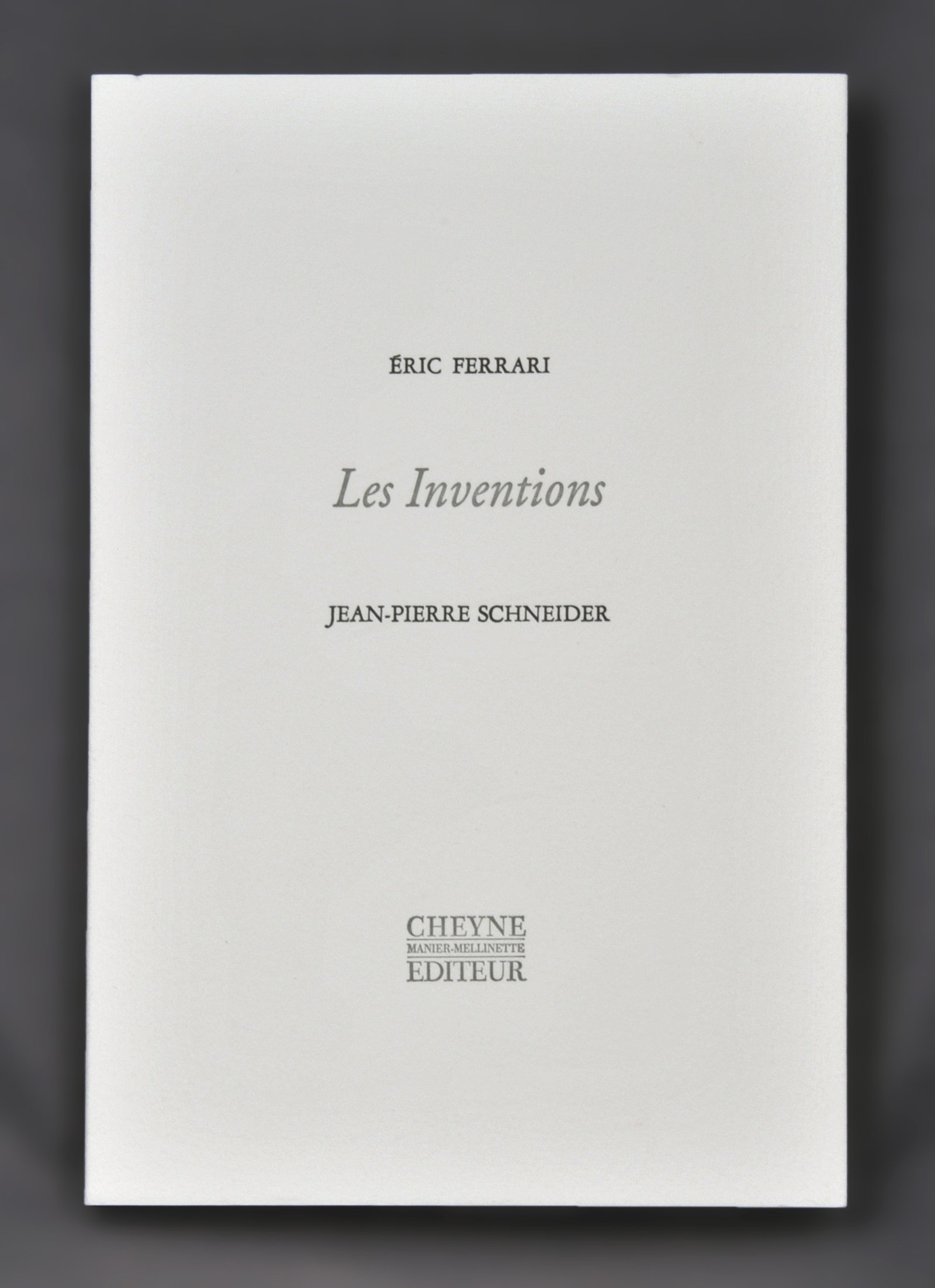 inventions (Les ) | Ferrari, Eric (1960-....). Auteur